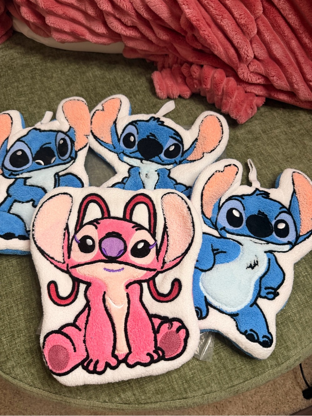 Stitch Plush hand towels